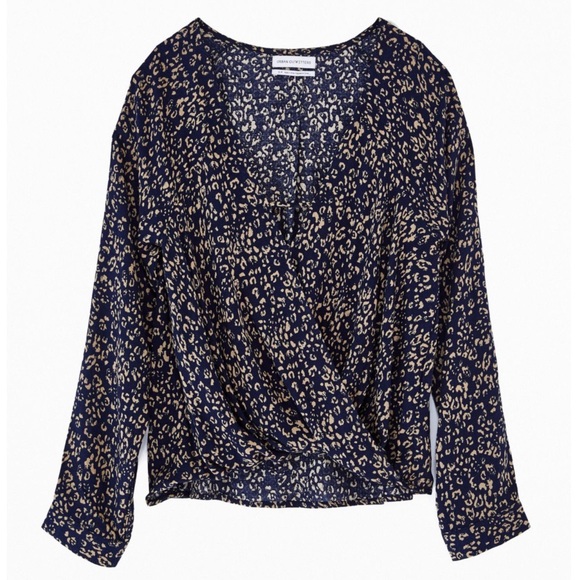 UO Urban Outfitters Mayfair Drapey Surplice Top - Picture 2 of 5